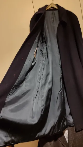 Cappotto lungo nero taglia 52.