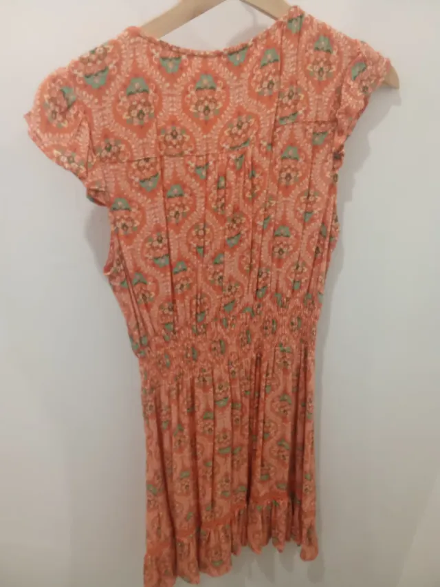 Vestido estampado naranja