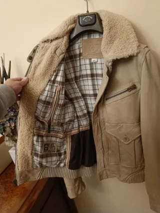 Cazadora Piel Beige Timberland