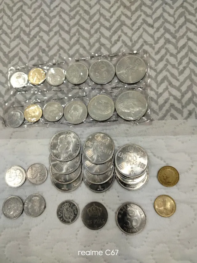 Lote de monedas antiguas