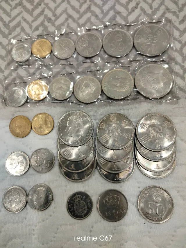 Lote de monedas antiguas