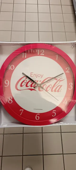 Orologio da parete Coca-Cola rosso