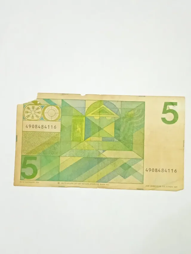 Billete 5 Gulden Países Bajos 1973