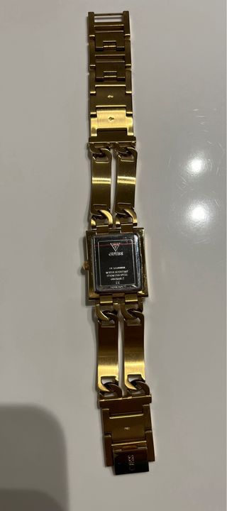 Reloj Guess GW0668L2 acero y correa dorada nuevo