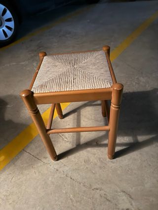 Poltrona in legno e vimini