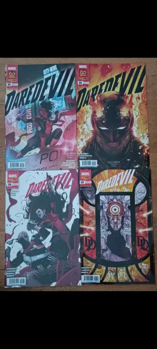 4 grapas Daredevil Zdarsky.  Numeros 25 al 28.