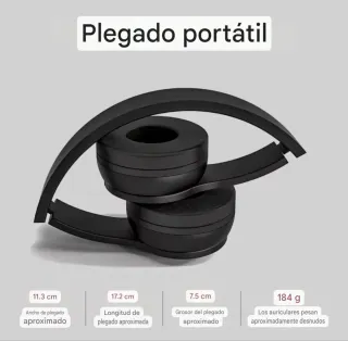 Auriculares Bluetooth Plegables muy cómodos.
