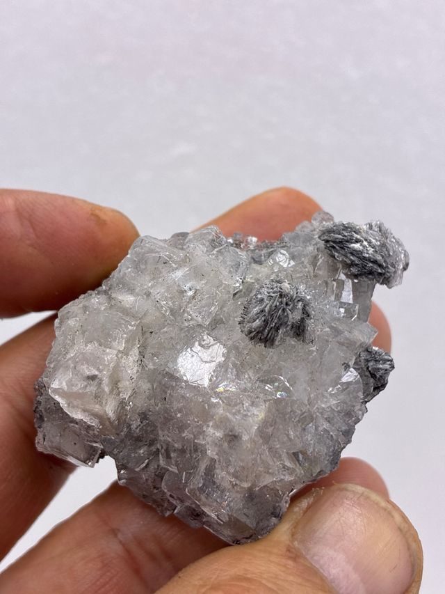 Fluorita natural con barita de Asturias