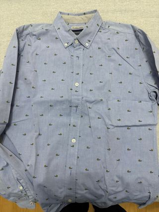 Camisa Springfield estampada caracoles azul