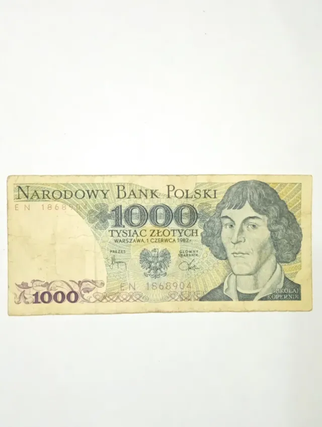 Billete 1000 Zlotych Polonia 1982