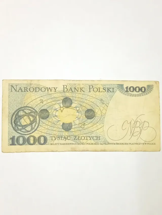 Billete 1000 Zlotych Polonia 1982