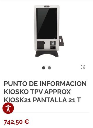 Kiosco Terminal de información táctil 21″ approx appKIOSK21 FHD