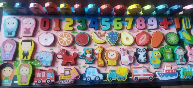 Tabellone educativo in legno