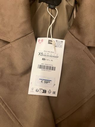 Chaqueta Zara marrón