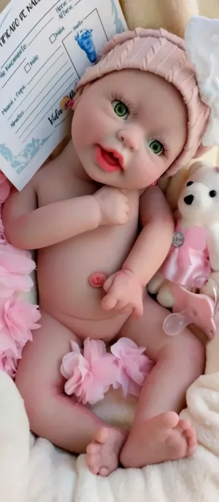 Bebé Reborn Silicona Completa 39cm