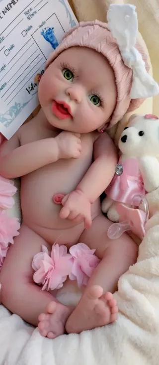 Bebé Reborn Silicona Completa 39cm