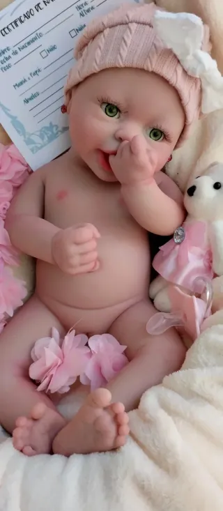 Bebé Reborn Silicona Completa 39cm