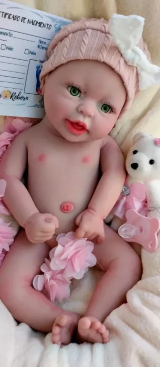 Bebé Reborn Silicona Completa 39cm