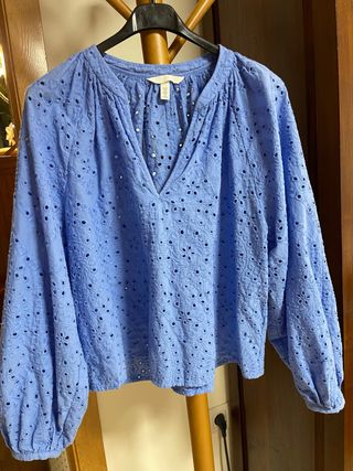 Blusa boho azul