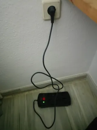 Regleta alargador negro