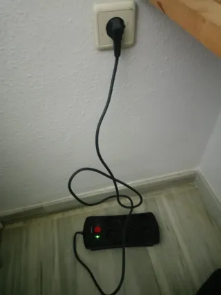 Regleta alargador negro