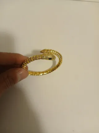 Bracciale Serpente Oro con Zirconi