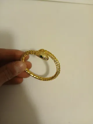 Bracciale Serpente Oro con Zirconi
