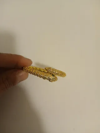 Bracciale Serpente Oro con Zirconi