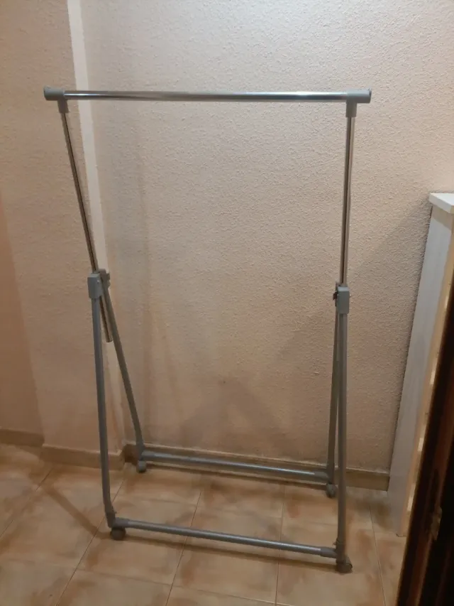 Burro perchero ropa metal y plástico