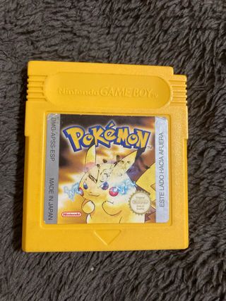 Juego Pokémon Amarillo Game Boy Nintendo
