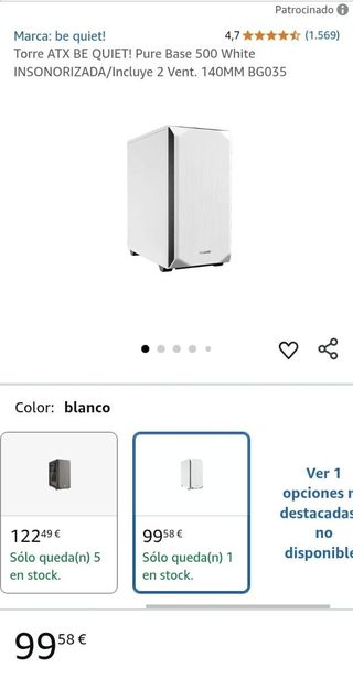 Caja ATX Be Quiet! Pure Base 500 Blanco BG035