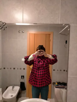 Chaqueta Atmosphere rosa y negra