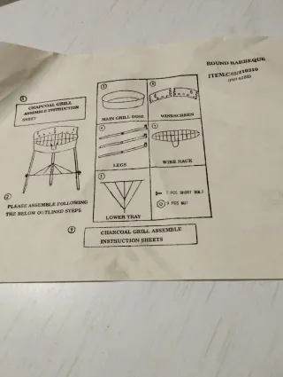 Barbacoa Grill BBQ Metal, sin extrenar