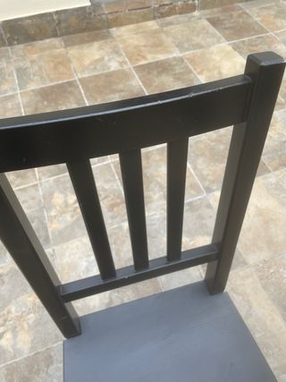 Silla Ikea Madera Negra (Unidad o Juego 4)