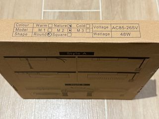 Plafón LED 48 W 30 cm luz neutra 4000 K (techo)