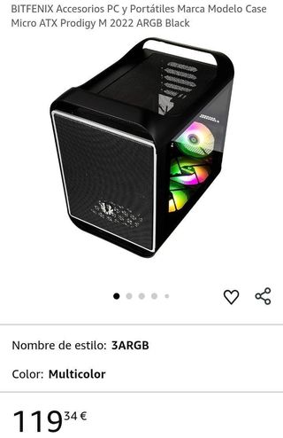 Caja BitFenix Prodigy M 2022 MicroATX ARGB Negra