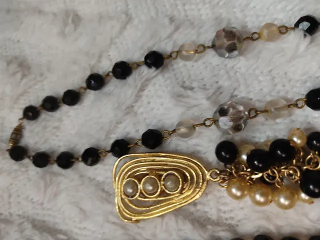 Lote de colares de bijuteria antiga