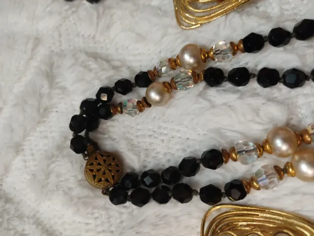 Lote de colares de bijuteria antiga