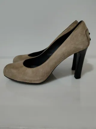 décoletté tod's scarpe in pelle scamosciata 39 1/2