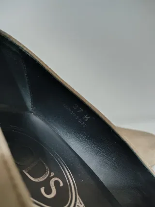 décoletté tod's scarpe in pelle scamosciata 39 1/2