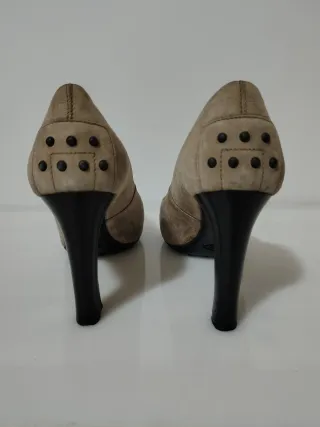 décoletté tod's scarpe in pelle scamosciata 39 1/2