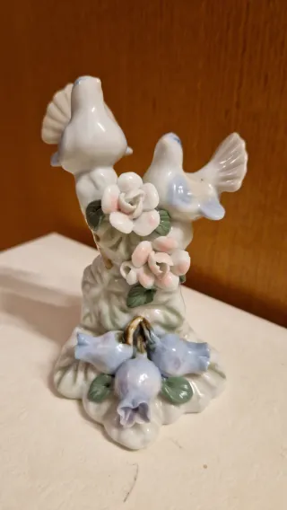 Statuina vintage uccelli e fiori