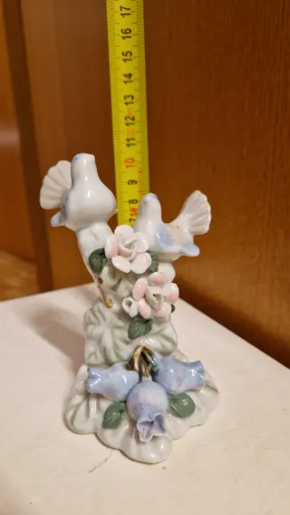 Statuina vintage uccelli e fiori