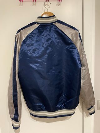 Chaqueta Yankees Mitchell & Ness Azul/Plata