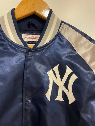Chaqueta Yankees Mitchell & Ness Azul/Plata