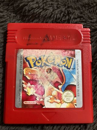 Juego Pokémon Rojo Game Boy Nintendo