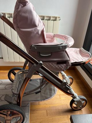 Carrito bebé rosa