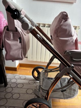 Carrito bebé rosa