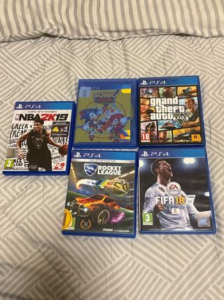 Videojuegos PS4: NBA 2K19, Sonic Mania, GTA V, Roc