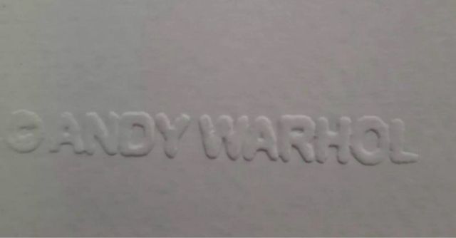 Litografía Firmada Andy Warhol Edición Limitada